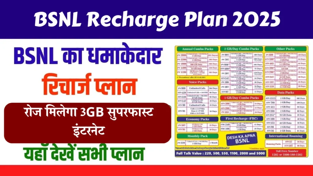 BSNL Recharge Plan